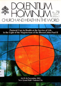 Image of Dolentium Hominum : Church and Health in the World no.78